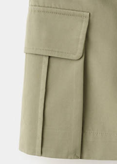 Cargo culottes with pockets — Khaki 6