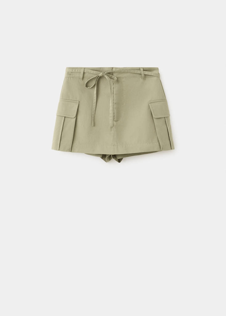 Spódnicospodnie z kieszeniami cargo khaki - Kobieta - 36 - MANGO