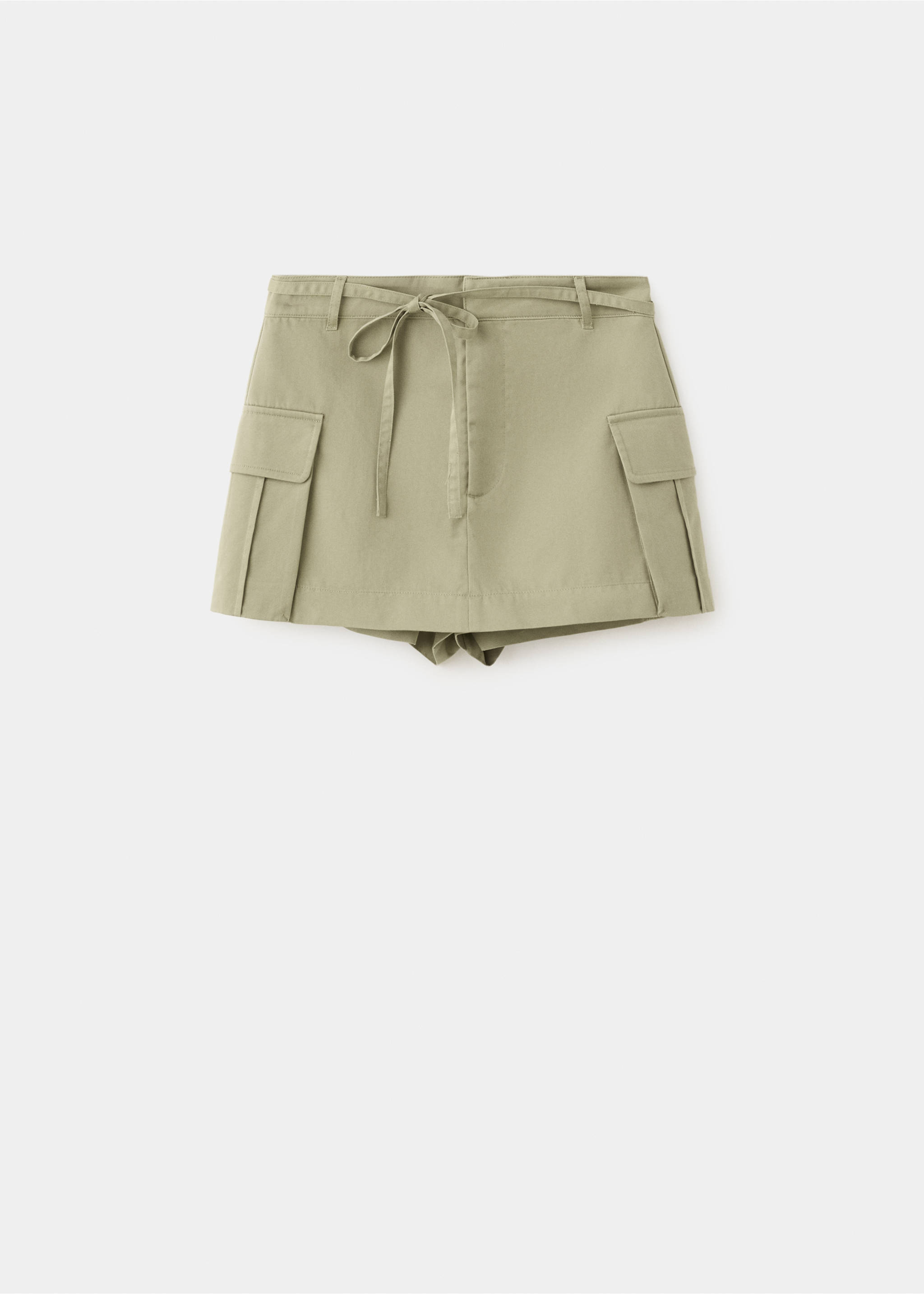 Jupe-short à poches cargo - Article sans modèle, Kaki. Ref: 37091375-00.