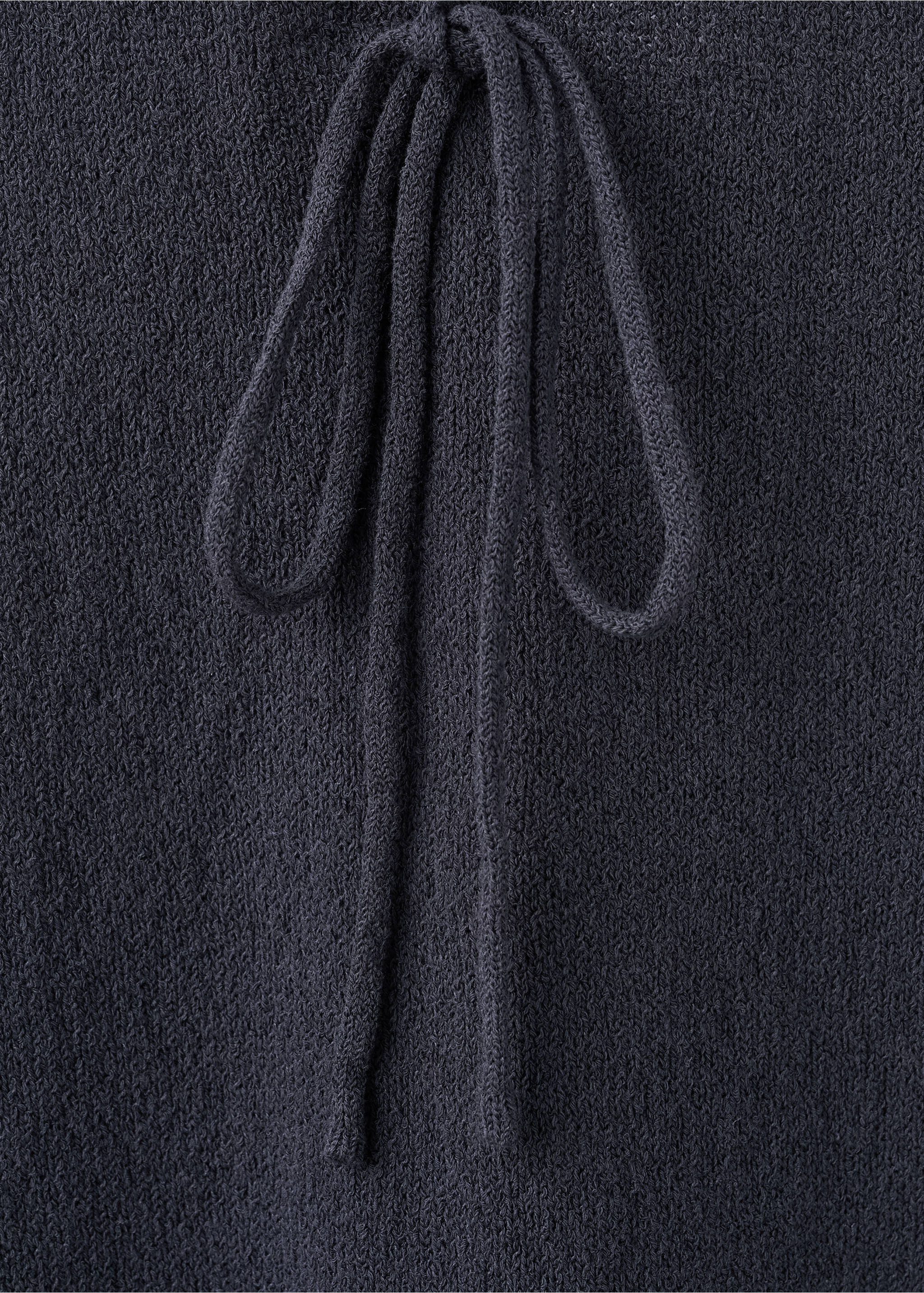 Robe maille nœud - Détail de l'article 8, Gris anthracite. Ref: 37091377-00.
