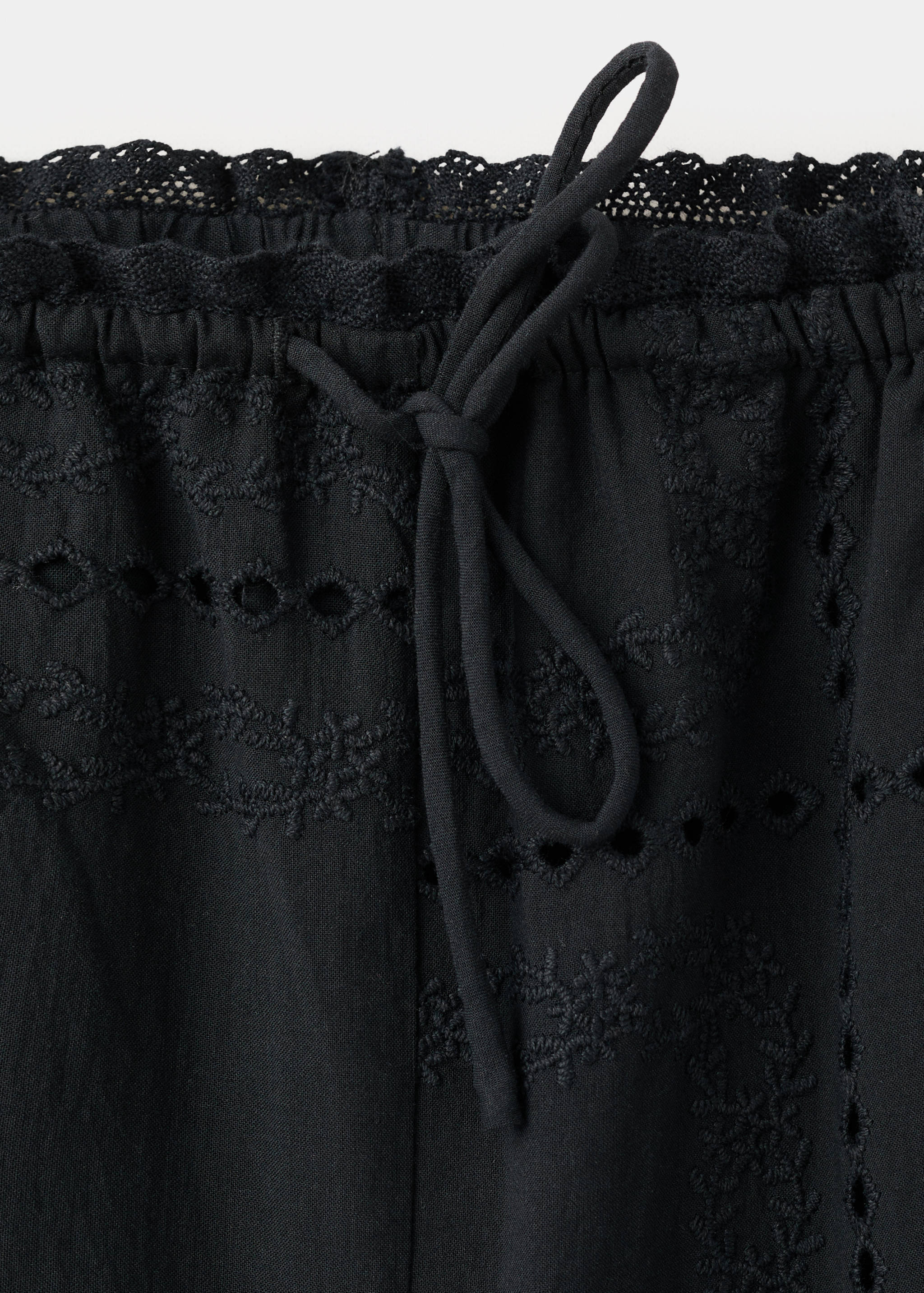 Pantalón algodón bordados calados - Detalle del artículo 8
