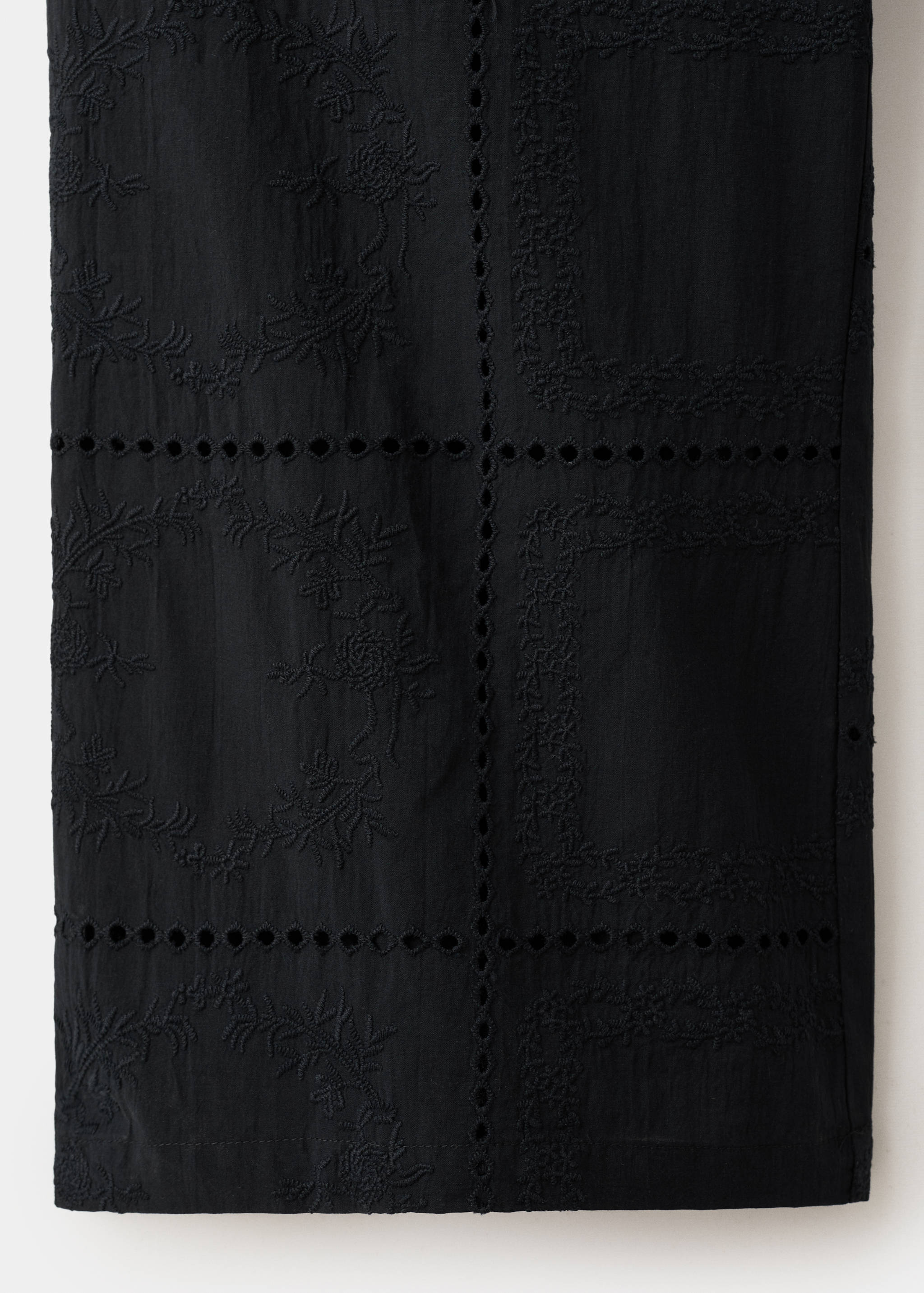 Pantalón algodón bordados calados - Detalle del artículo 0