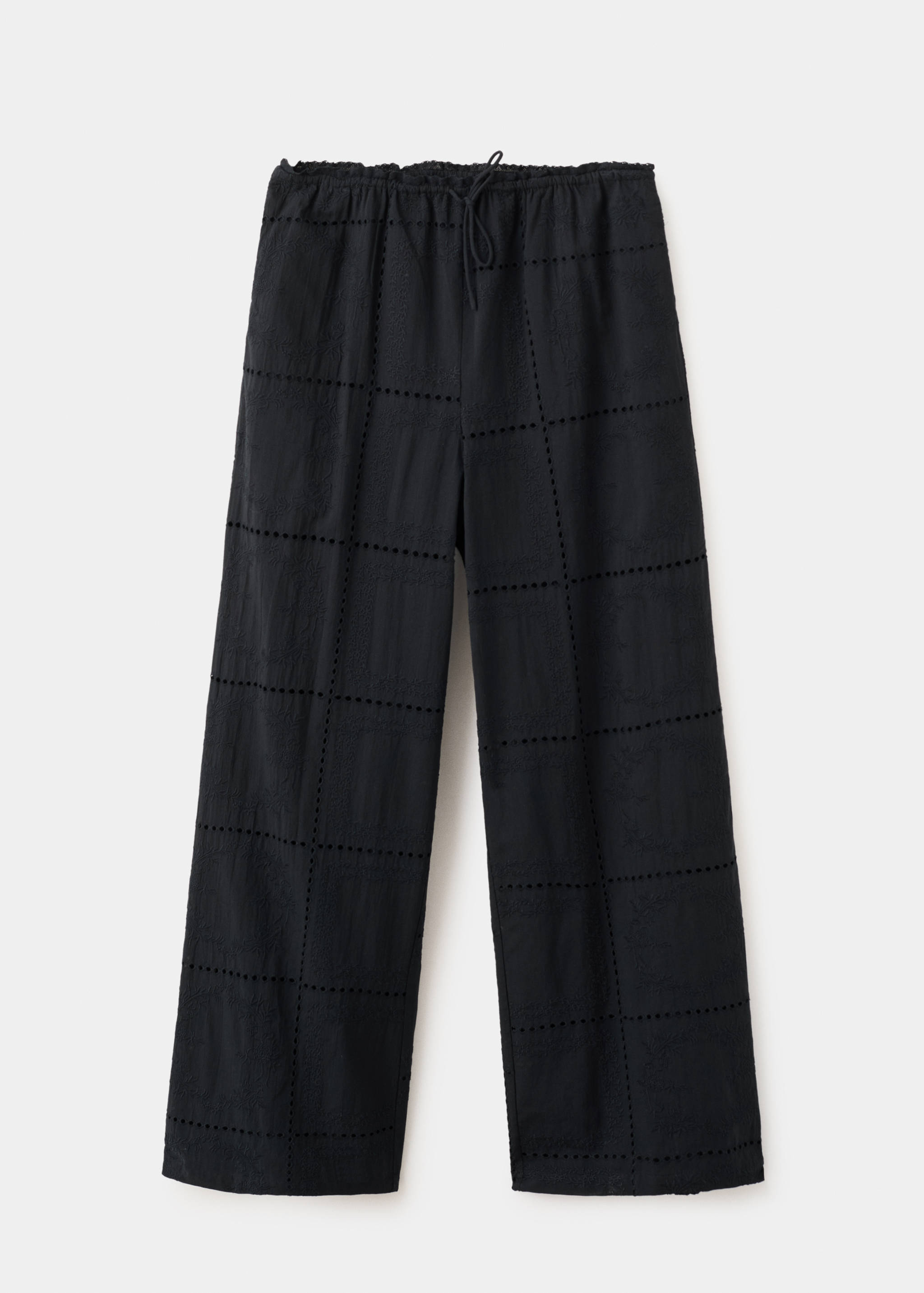 Pantalón algodón bordados calados - Artículo sin modelo