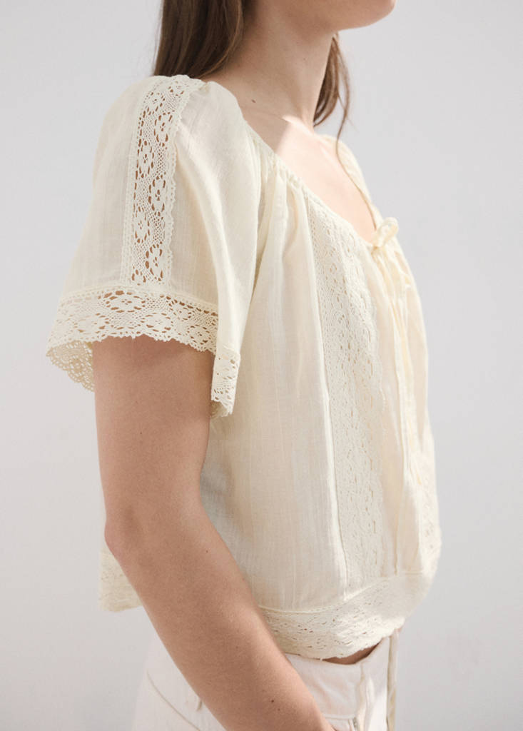 Cotton lace blouse - thumbnail 5