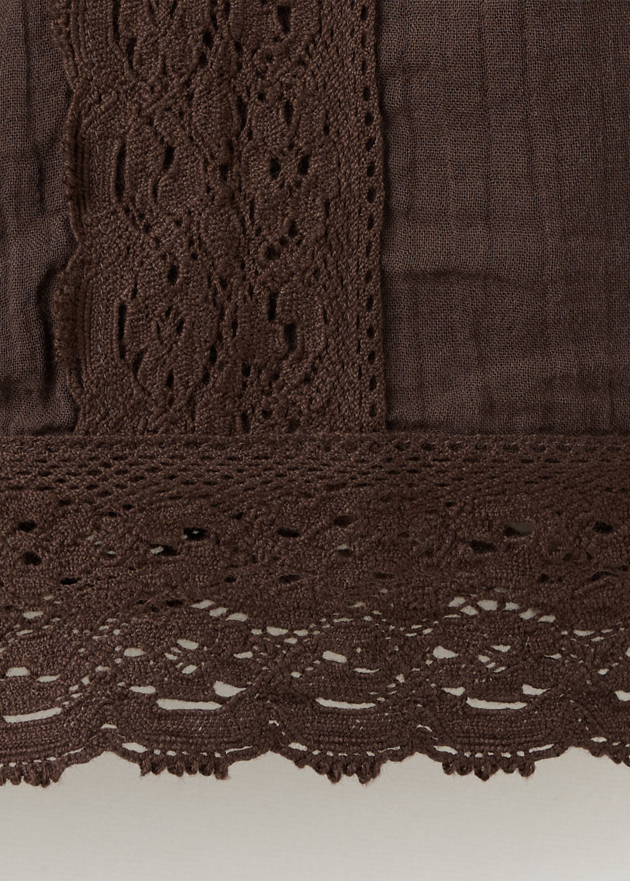 Blusa de algodão com renda - Pormenor do artigo 0