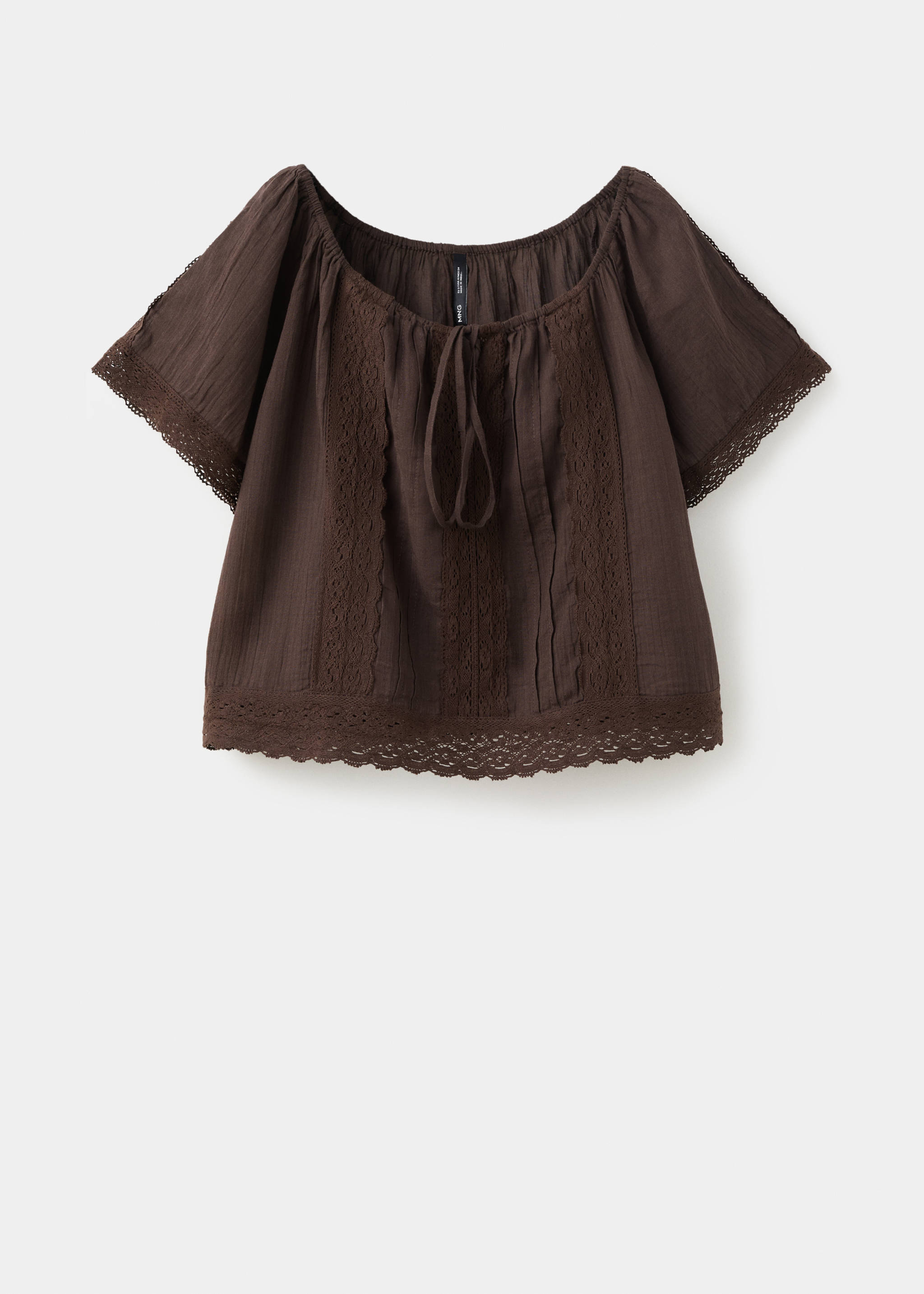 Blusa de algodão com renda - Artigo sem modelo