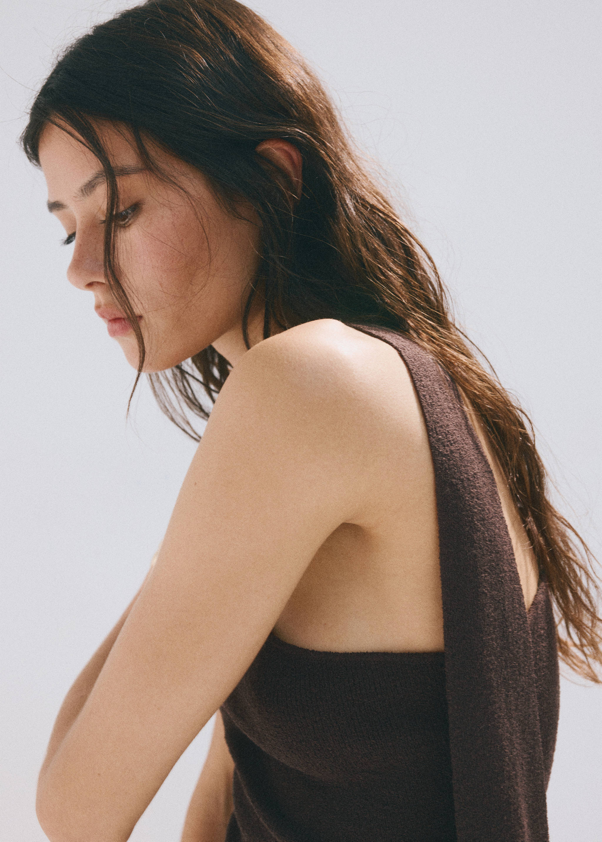 Asymmetrisches Strickkleid mit Fular - Detail des Artikels 1