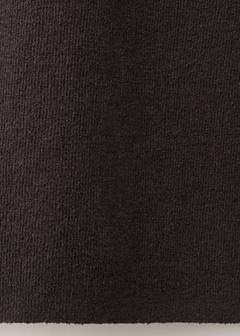 Asymmetric knit dress with foulard — Chocolate 9