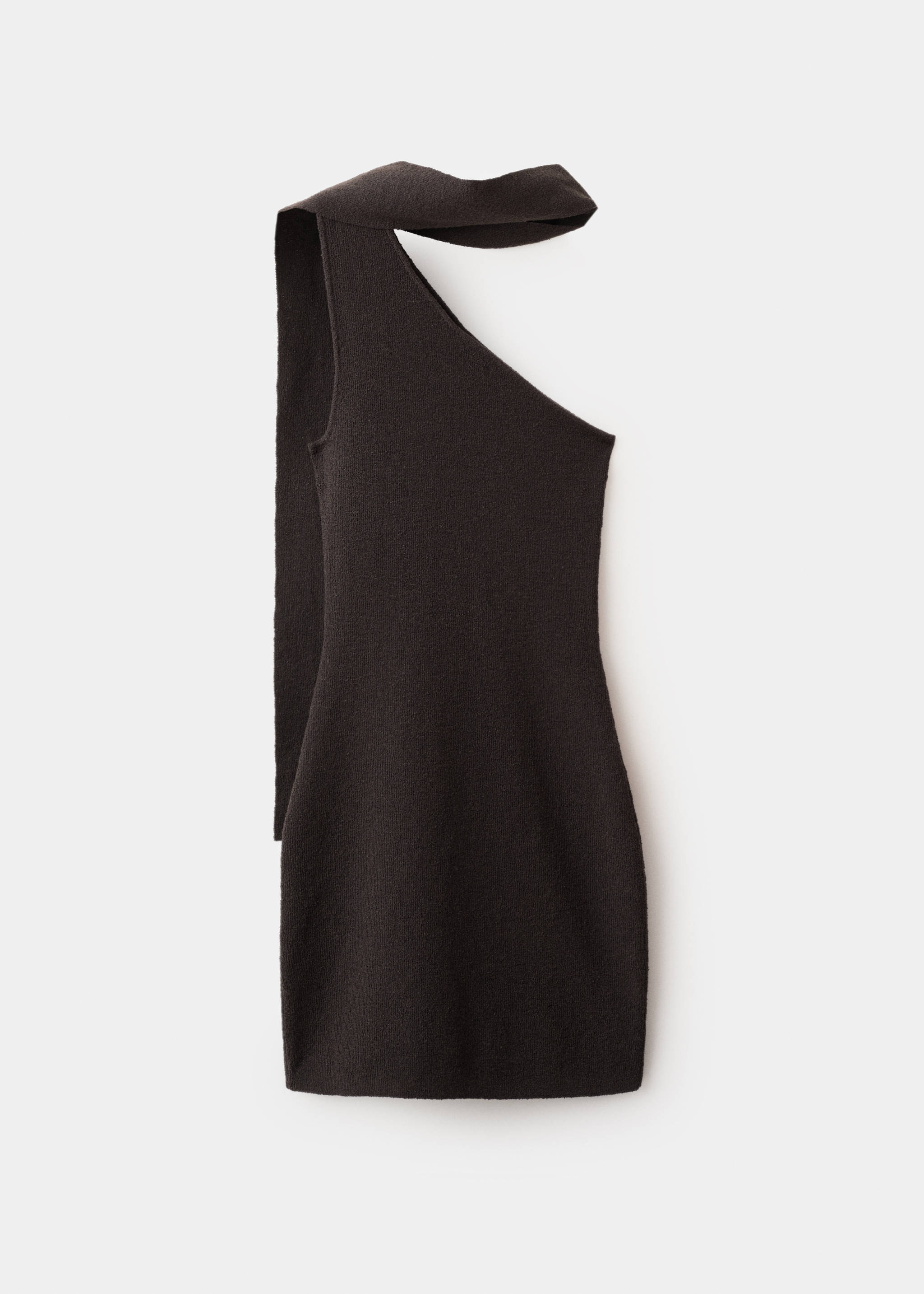 Asymmetrisches Strickkleid mit Fular - Artikel ohne Model