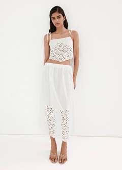 Midi skirt with embroidered details — Off White 2