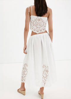 Midi skirt with embroidered details — Off White 3