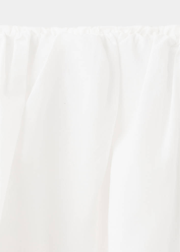 Midi skirt with embroidered details — Off White