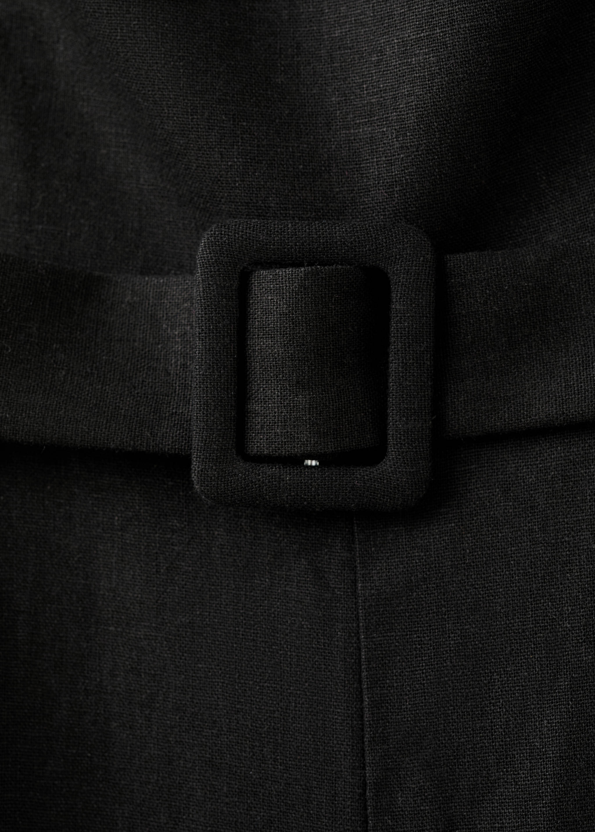 Belt linen jumpsuit - Details of the article 0