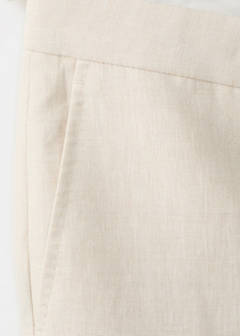 Amalfi slim fit suit trousers — Ecru 12