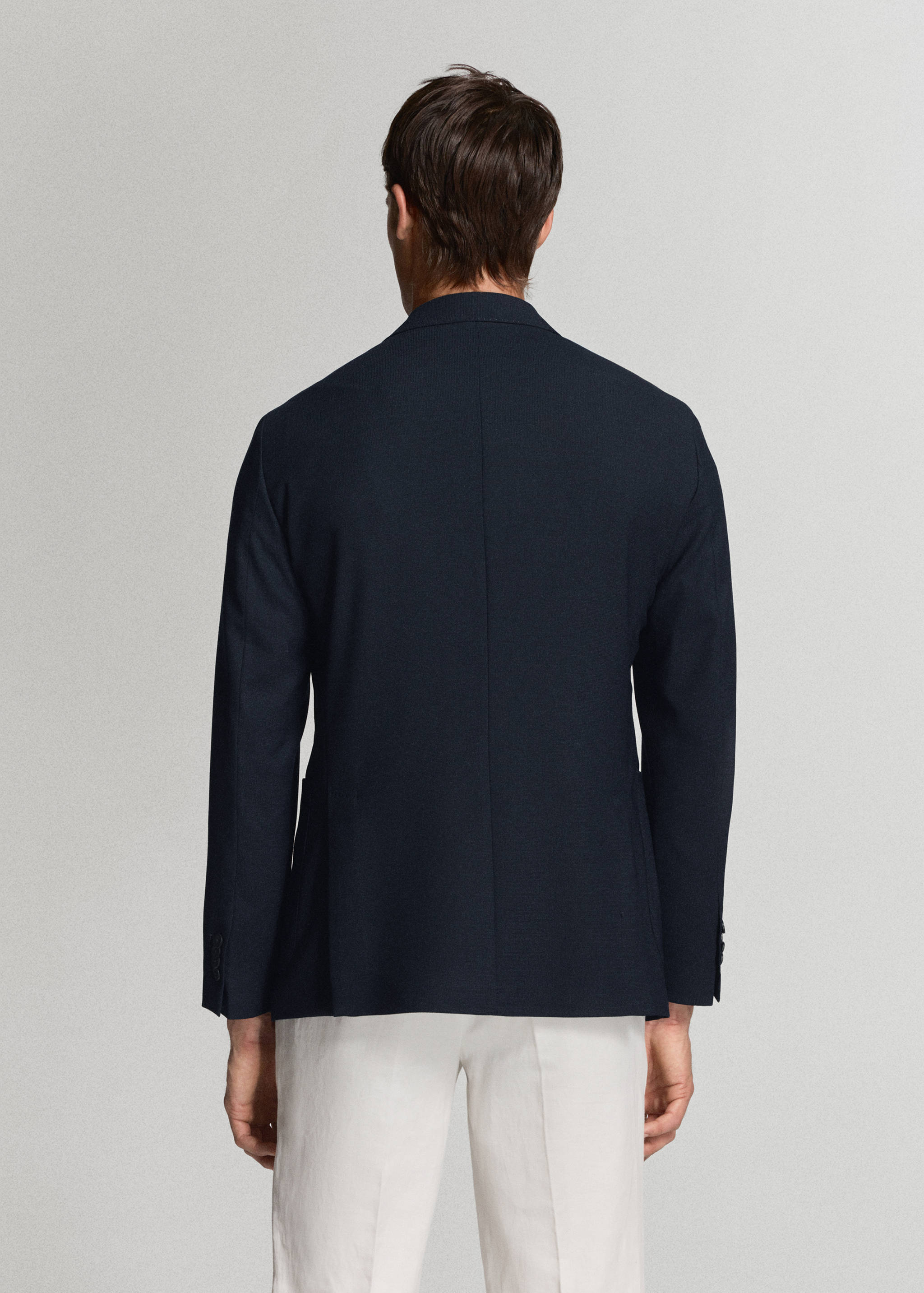 Slim-fit jacket with pockets - Reverse of the article