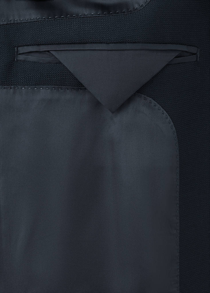 Slim-fit jacket with pockets — Navy