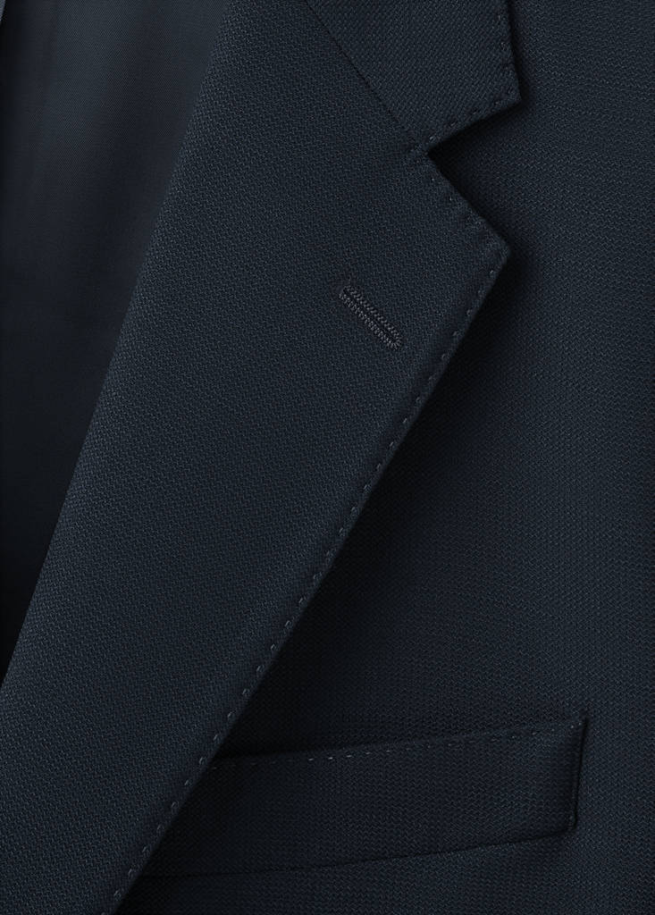 Slim-fit jacket with pockets — Navy