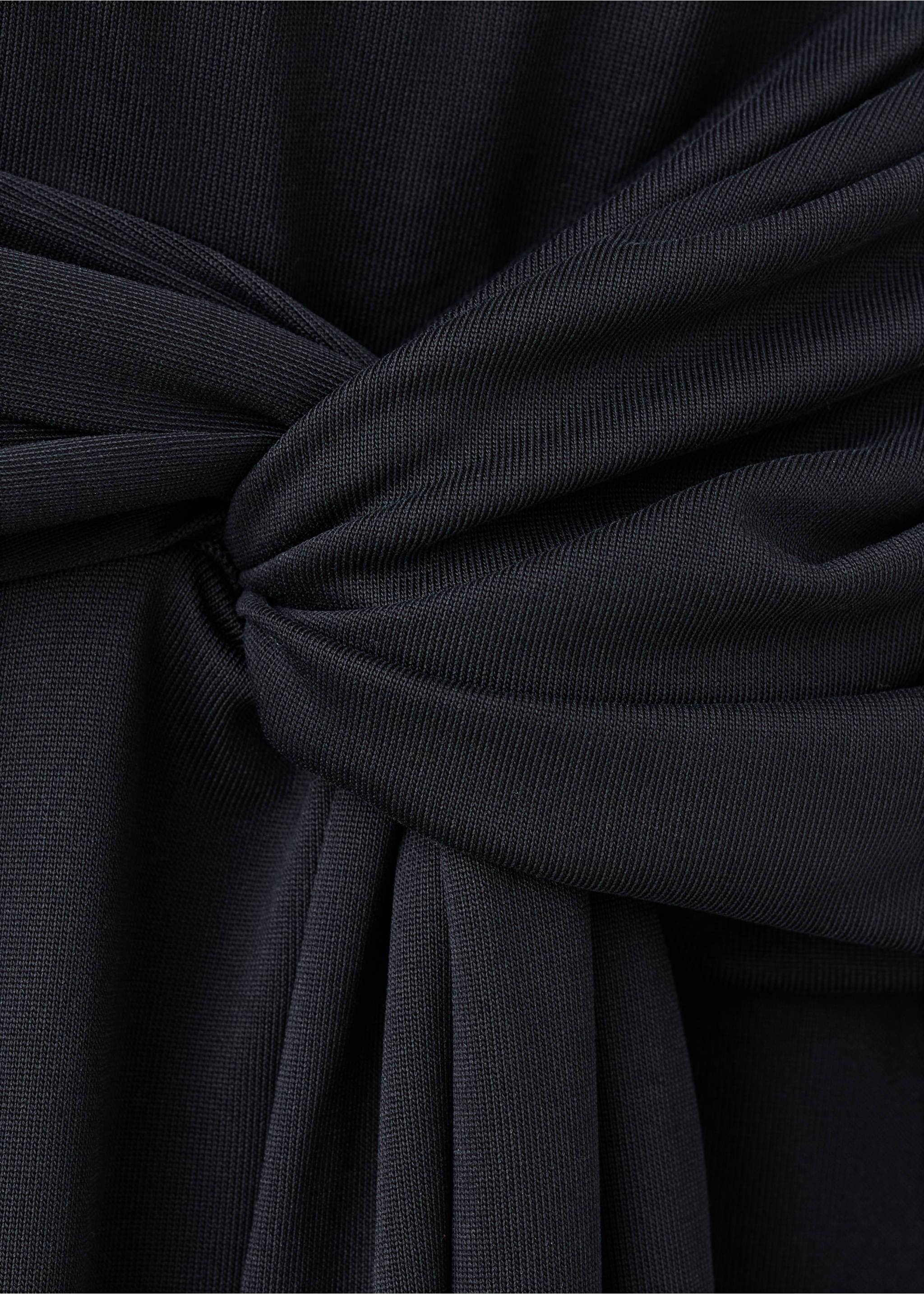 Ruched fitted skirt - Details of the article 8, Charcoal. Ref: 37091392-00.