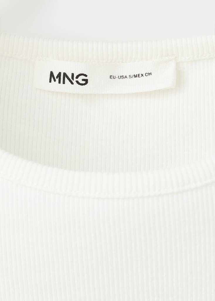 Ruched detail top — White