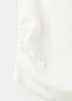 Ruched detail top — White 8