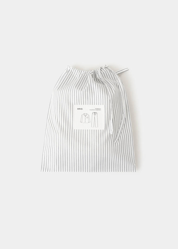 Striped pyjama pack — Grey