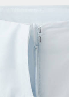Straight-leg trousers with detachable scarf — Sky Blue 10