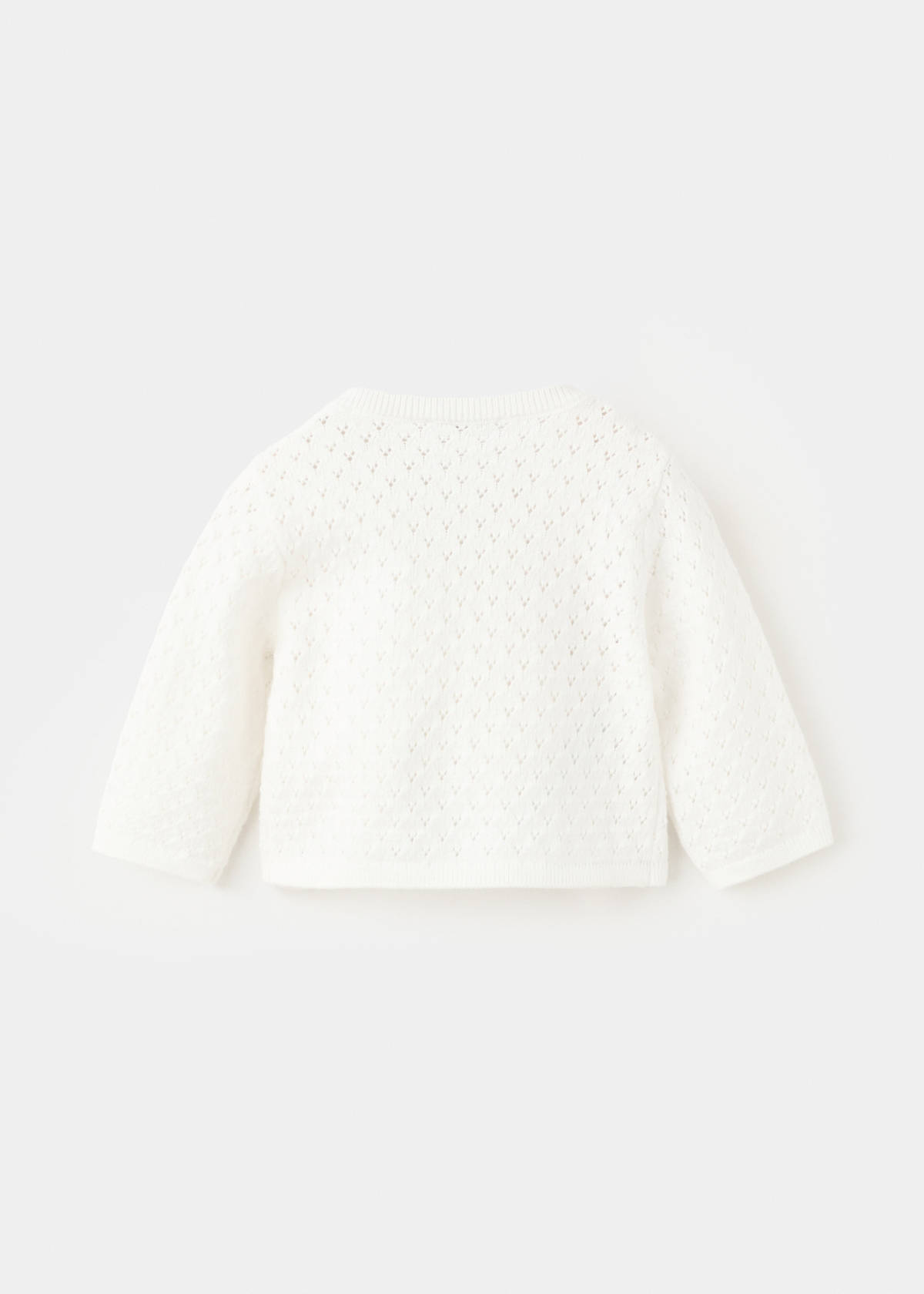Openwork knit cardigan — Off White