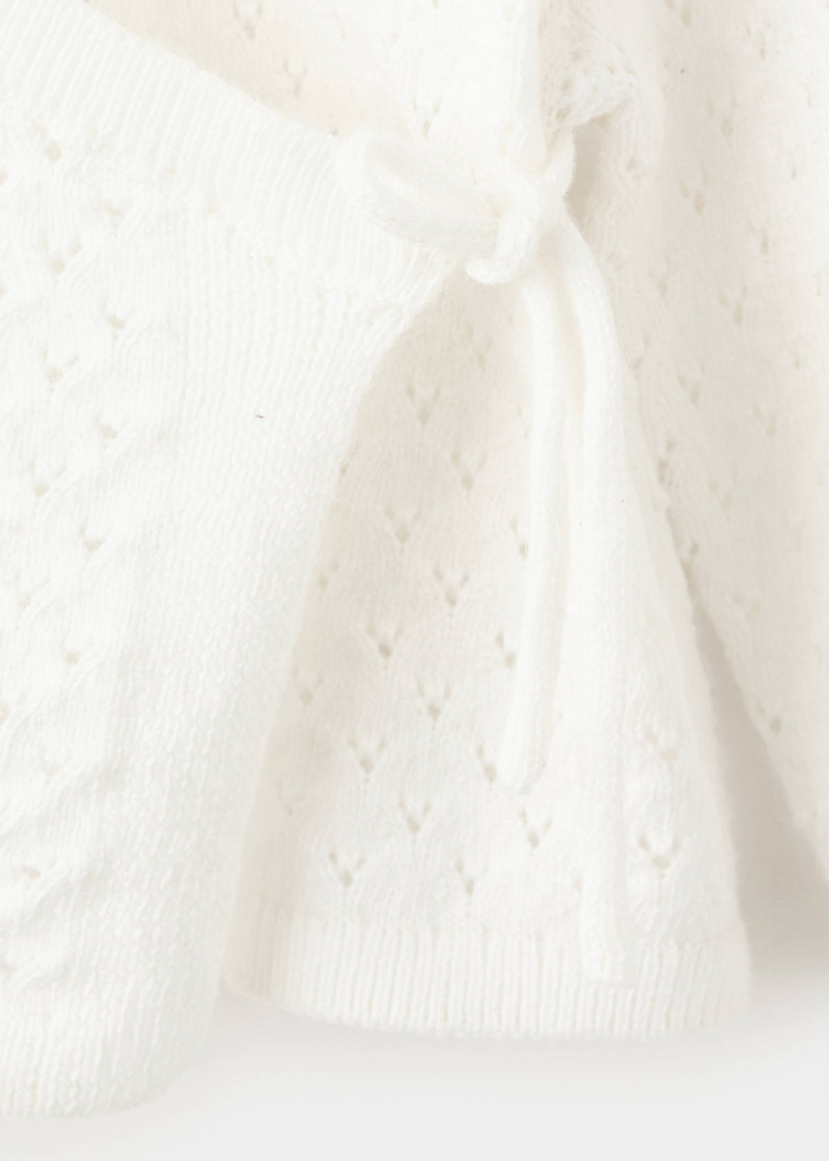 Openwork knit cardigan — Off White