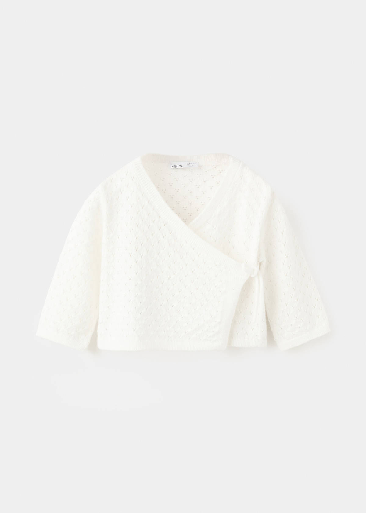 Openwork knit cardigan — Off White