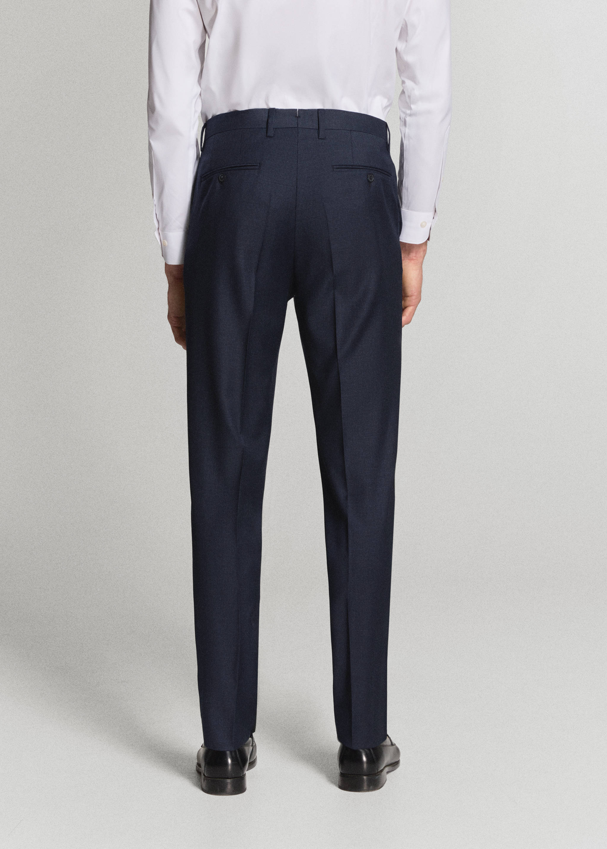 Turin 100% wool suit trousers - Reverse of the article