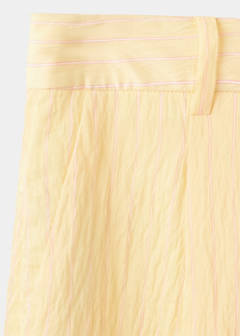 Striped lyocell trousers — Pastel Yellow 7