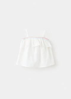 Cotton blouse with embroidered details — Off White 4