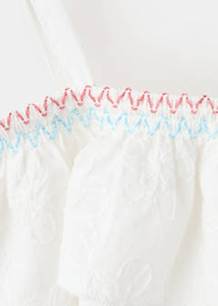 Cotton blouse with embroidered details — Off White 3