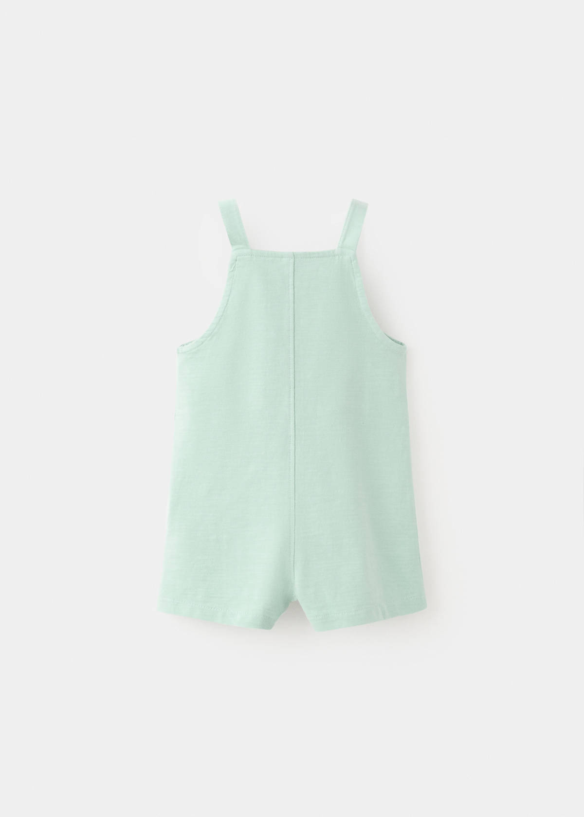 Dungarees 100% cotton with pocket — Aqua Green