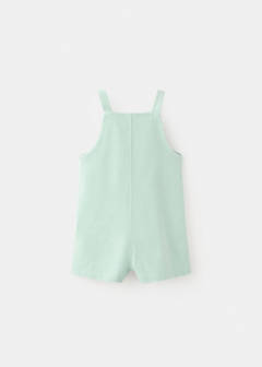 Dungarees 100% cotton with pocket — Aqua Green 3