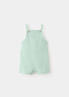 Dungarees 100% cotton with pocket — Aqua Green 1