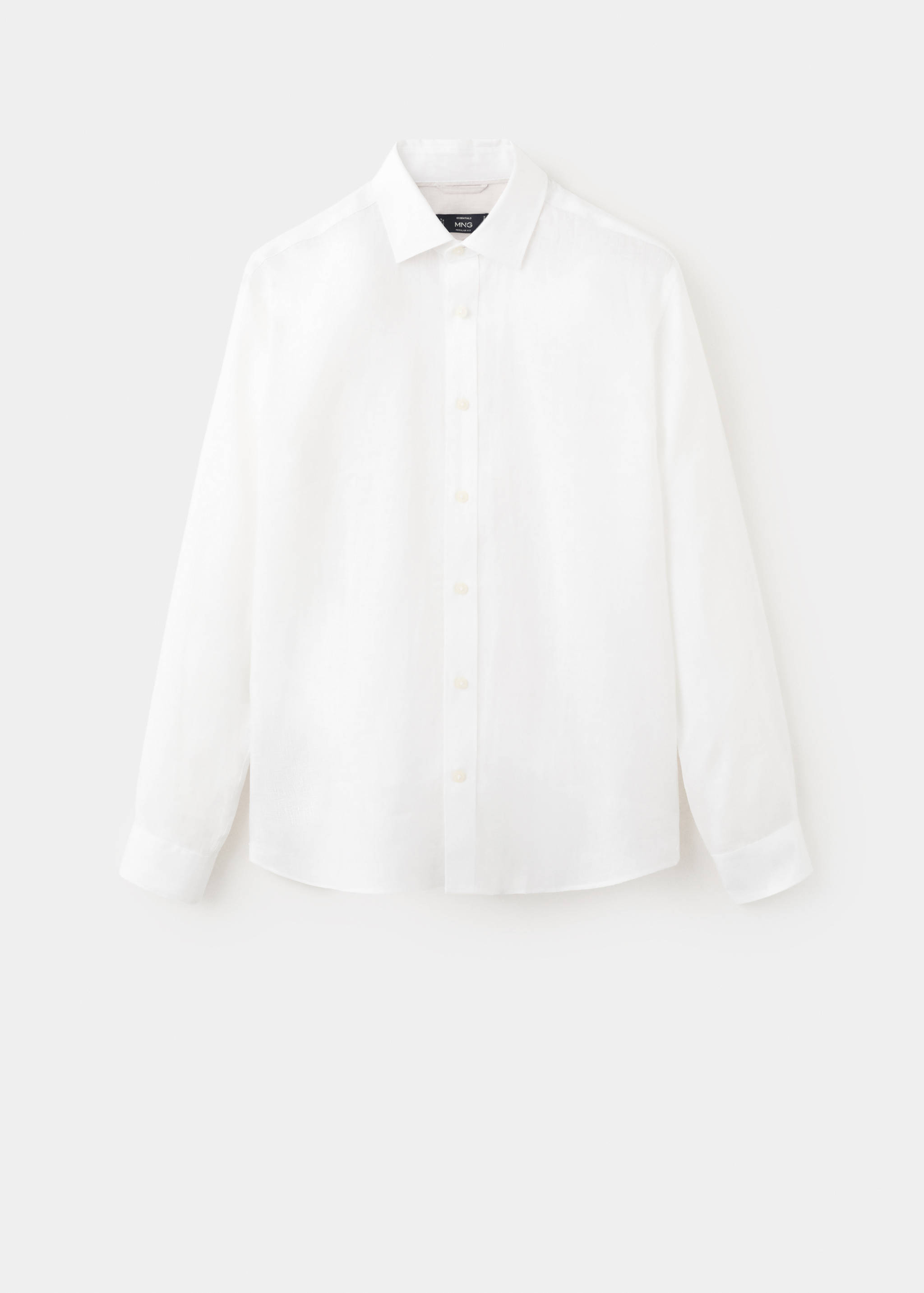 Regular-fit 100% linen shirt - Article without model