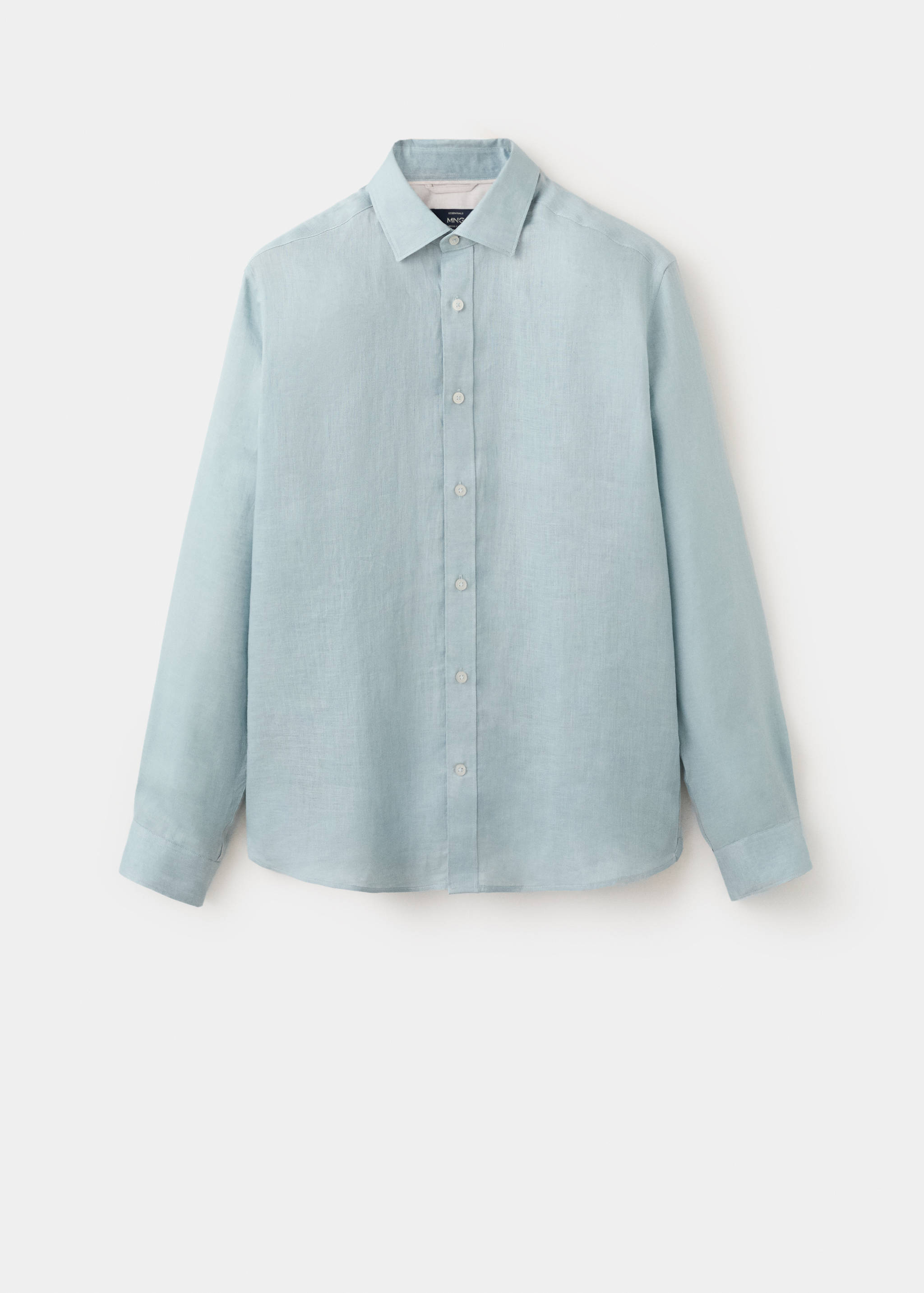 Regular-fit 100% linen shirt - Article without model