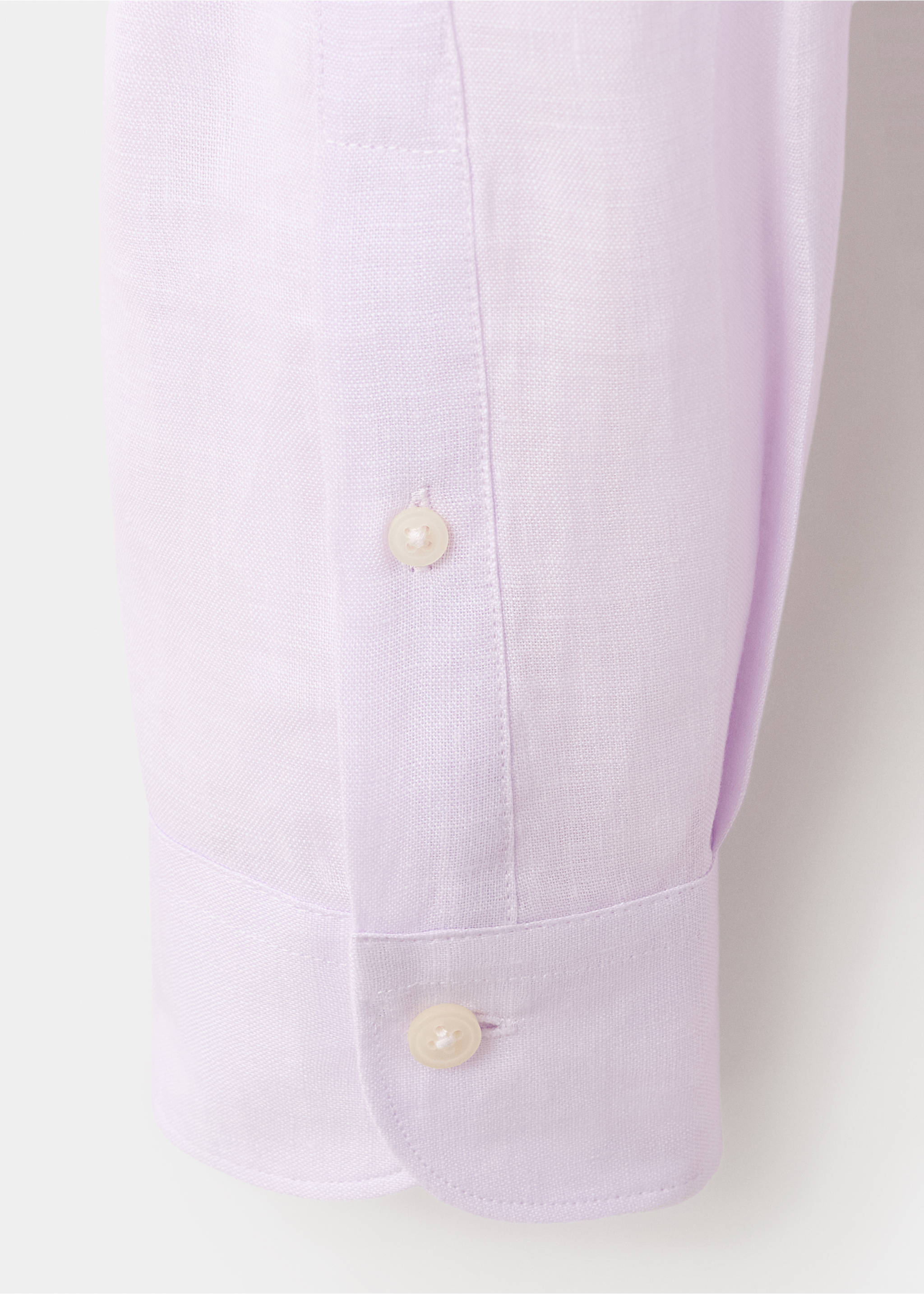 Camisa regular fit 100% lino - Detalle del artículo 0, Rosa palo. Ref: 37091405-00.