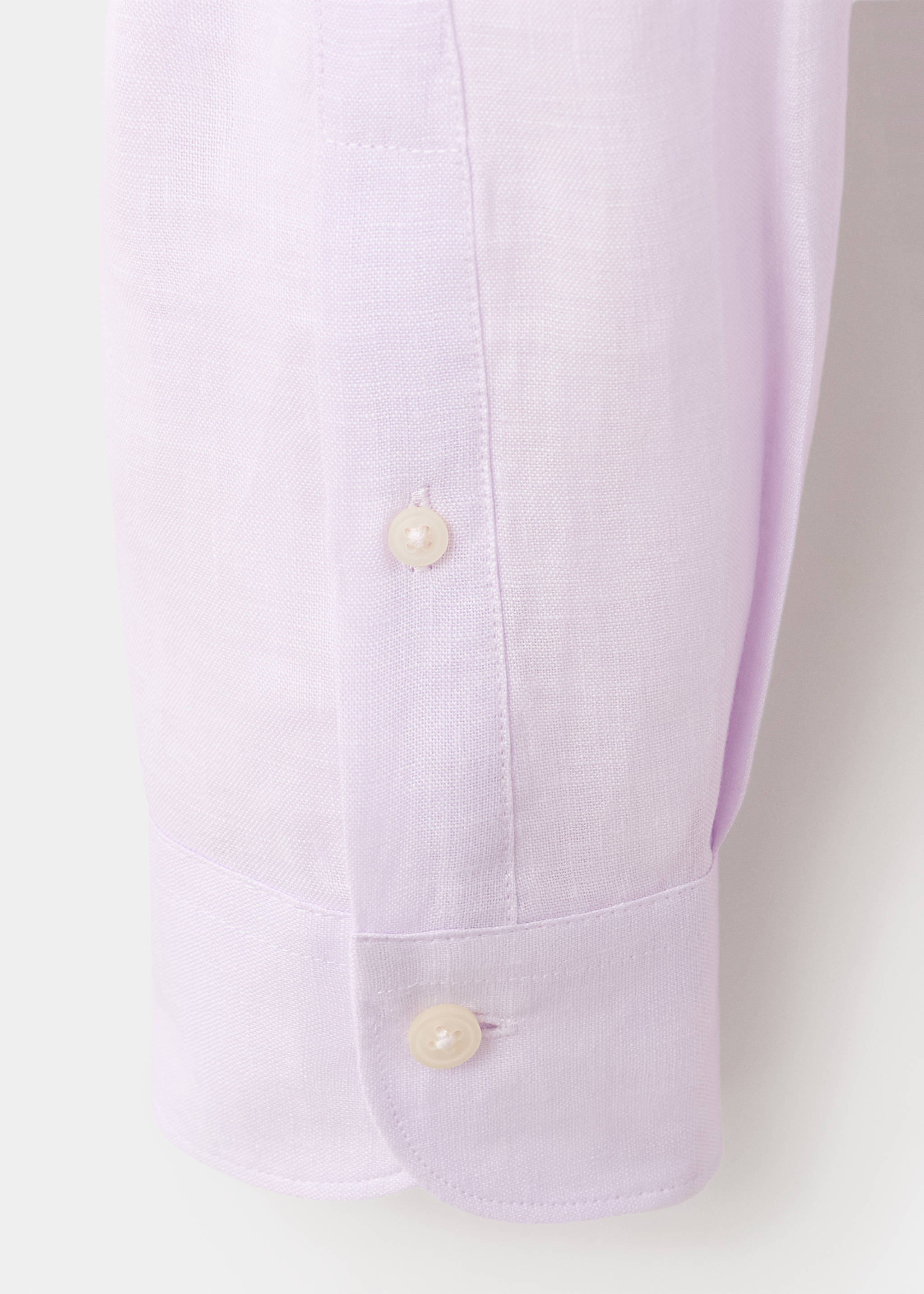Regular-fit 100% linen shirt - Details of the article 0