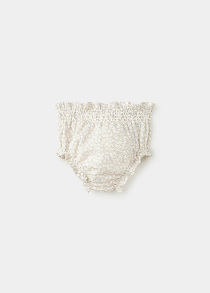 Floral-print shorts — Grey