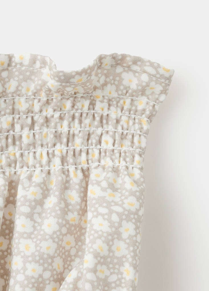 Floral-print shorts — Grey