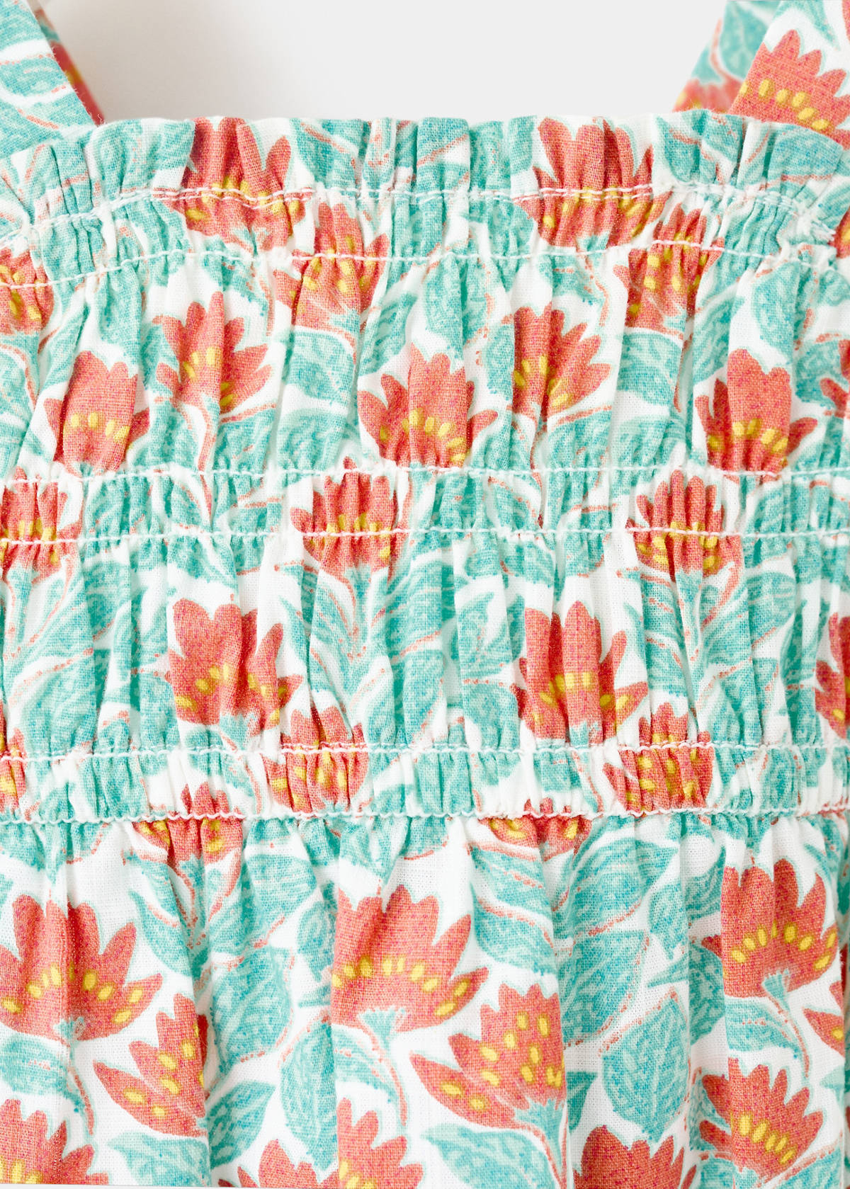 Floral-print romper suit — Off White