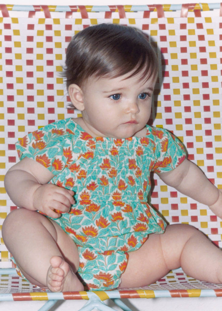 Floral-print romper suit — Off White