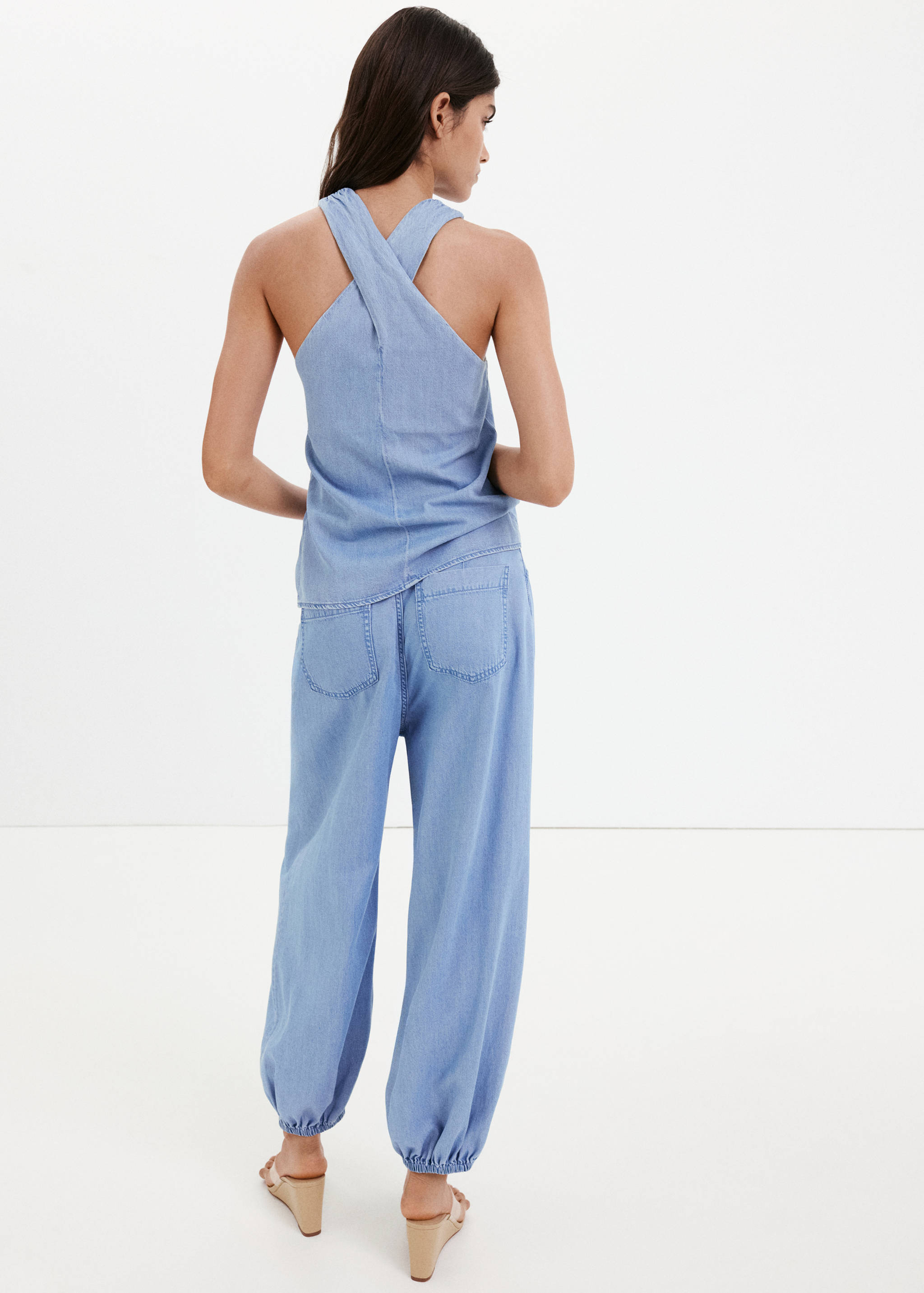 Jean bouffant taille haute - Verso de l’article