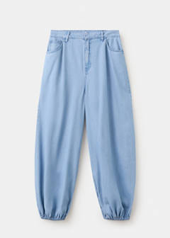 High-waisted baggy jeans — Light Blue 6