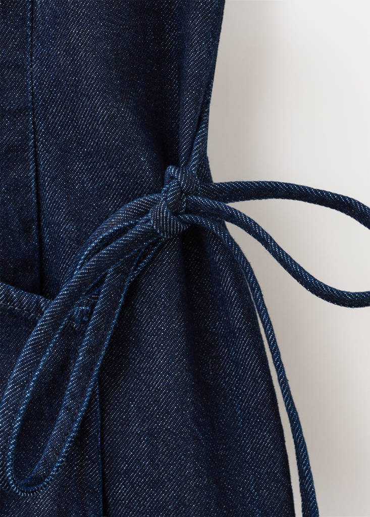 Strappy dress with tie detail — Open Blue