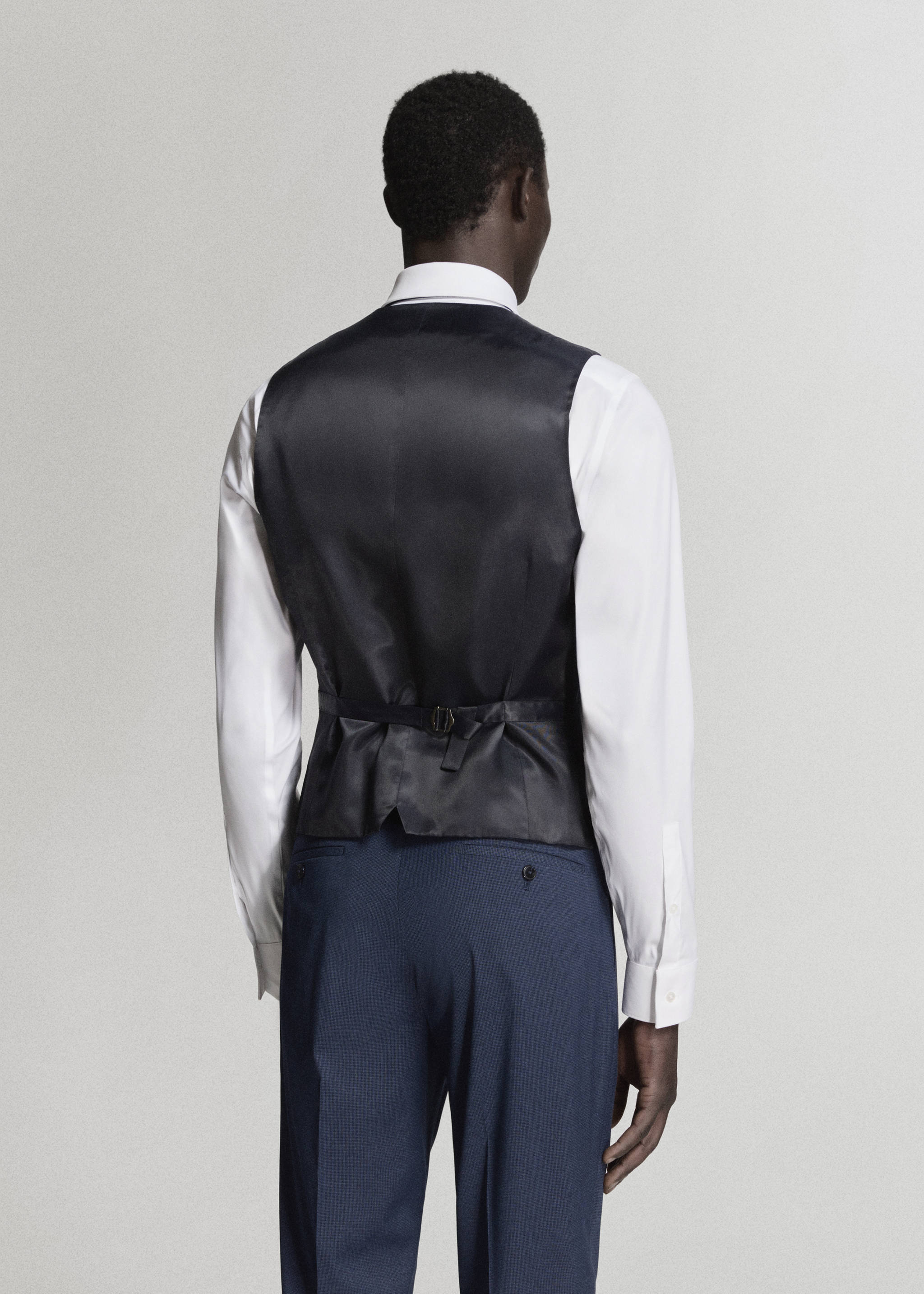Paris slim fit suit gilet - Reverse of the article