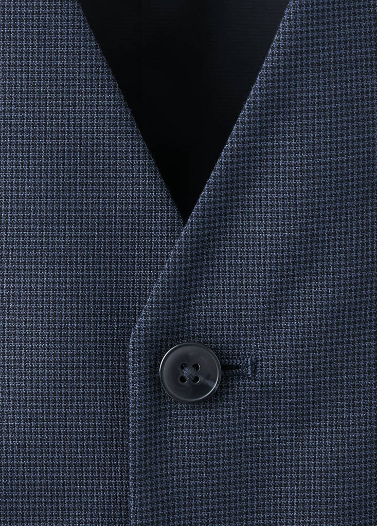 Paris slim fit suit gilet — Ink Blue