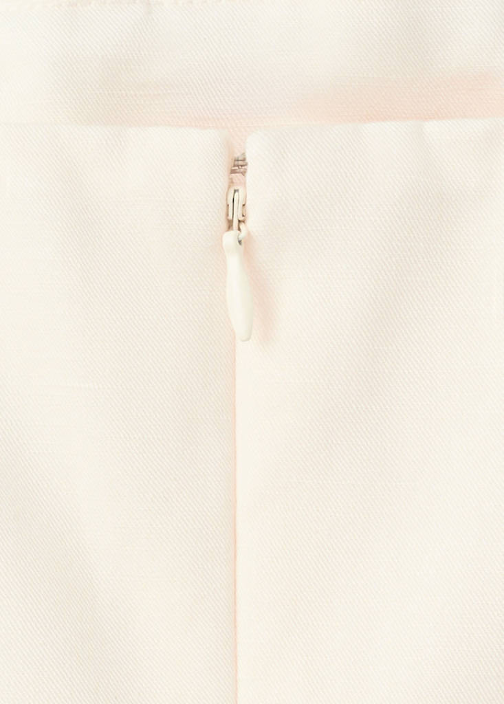 Linen strapless top — Off White